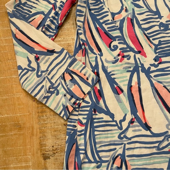 Lily Pulitzer       Red Right Return Marlowe Boatneck T-Shirt Dress - Picture 9 of 11